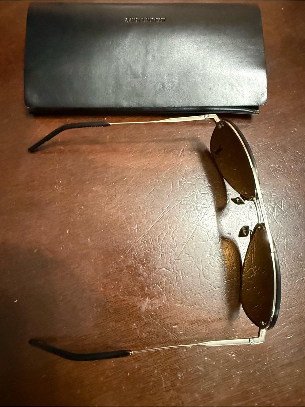 Saint Laurent Classic 11 M 002 silver with brown - Picture 6 of 14